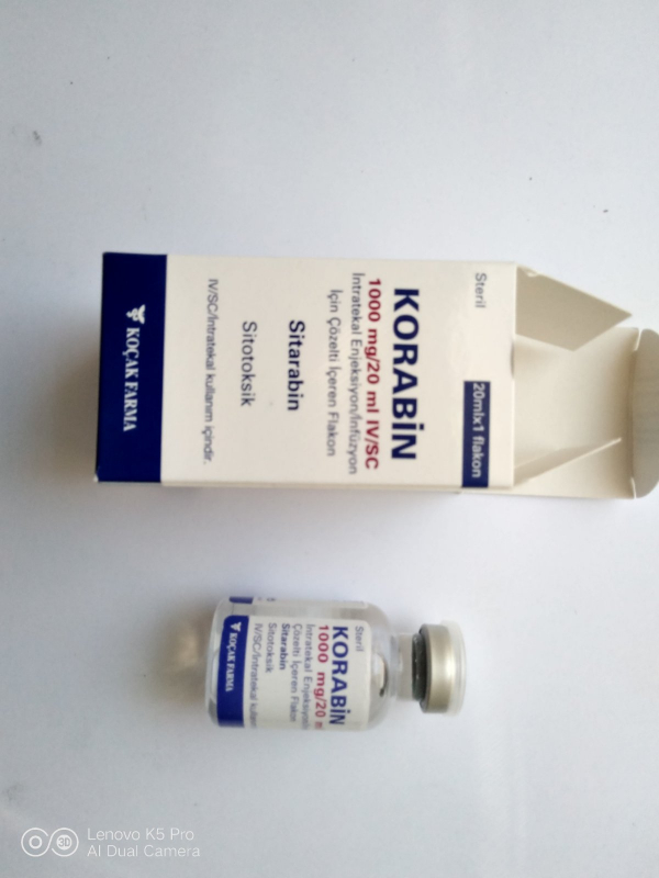 Cytarabine 1000 mg for intravenous and s / c injections Kocak, Turkey - photo