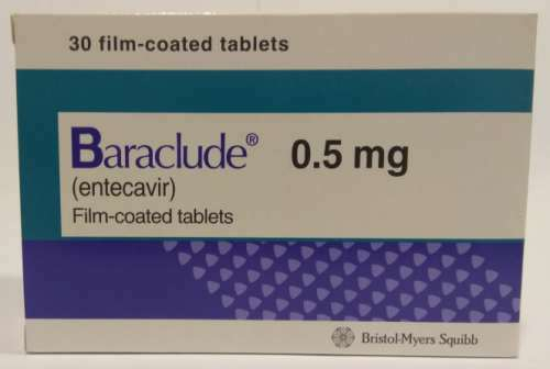BARACLUDE / БАРАКЛЮД 1 MG 30 FTB. (Entecavir / Энтекавир)  BRISTOL MYERS   - photo