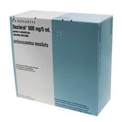 DEFERAL ( DEFERASIROX ) 500 MG IV NOVARTIS 10 vials/pack - photo