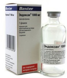 Endoxan (cyclophosphamide) 1000 mg IV injection BAXTER - photo