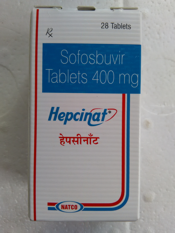 Hepcinat (Sofosbuvir) 400 mg 28 tab., NATCO, India - photo