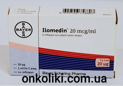 ILOMEDIN 20 MCG 1 ML 5 AMP. (Iloprost /	Илопрост)  BAYER PHARMA    - photo