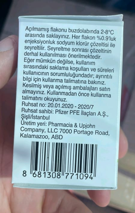 Zirabev (bevacizumab) 400 mg, Pfizer, USA - photo