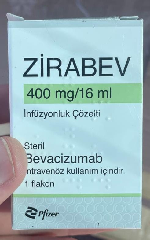 Zirabev (bevacizumab) 400 mg, Pfizer, USA - photo
