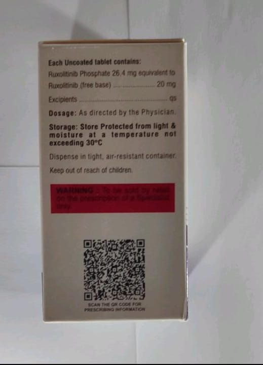 Джакаві / Jakavi (руксолітиніб) табл. 20 мг 30 таб, генерік, Бутан - фото