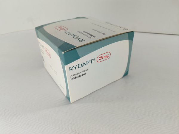 Рідапт / Rydapt (мідостаурин) капс. 25 мг №112, Novartis (також Митикайд) - фото