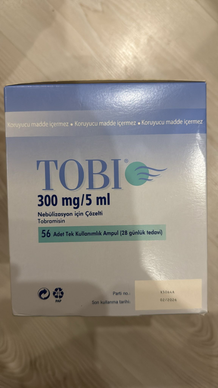 TOBI / ТОБИ 300 MG 5 ML 56 AMP. (Tobramycin / Тобрамицин)  MEDA PHARMA     - photo