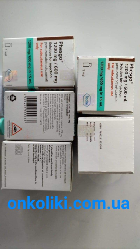   PHESGO (pertuzumab+trastuzumab )1200 мг Roche, Germany - photo