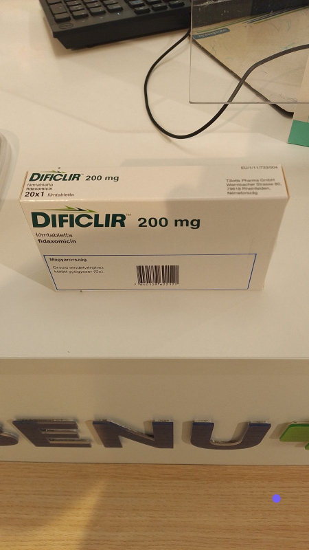 DIFICLIR/ДИФИКЛИР 200 MG 20 FTB.(fidaxomicin,фідаксоміцин) Astellas Pharma  Netherlands  - photo