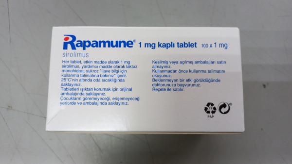 Rapamun (sirolimus) 1 mg 100 tab. Italy - photo
