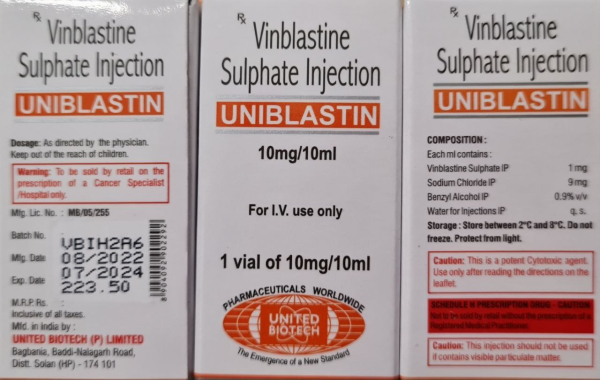 Vinblastine 10 mg IV KOCAK, Turkey - photo