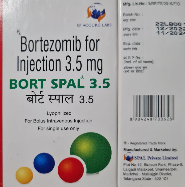 Bortenate (bortezomib) 3.5 mg for intravenous injection NATCO, India - photo