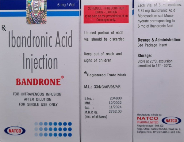 Ibadronic acid 6 мг, India - photo