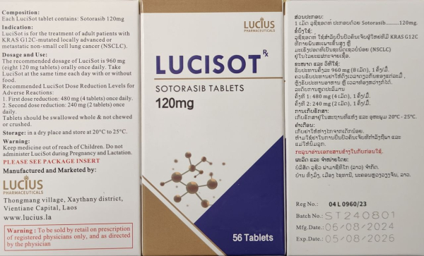 Lumacras, Люмакрас (соторасиб, sotorasib) 120 mg 56 tab generic version - photo