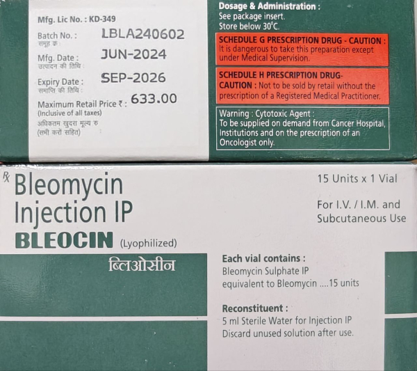 Bleocin (bleomycin) 15 mg India - photo