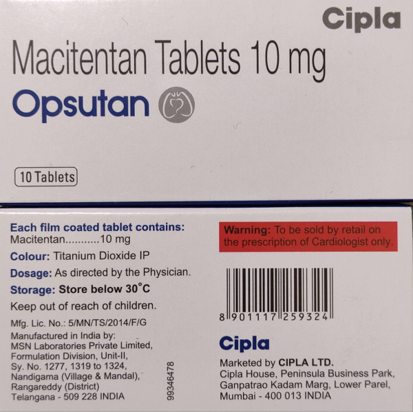 OPSUMIT /ОПСУМИТ / ОПСАМИТ 10 MG 28 FTB. (Masitentan / Маситентан)  JOHNSON&JOHNSON  - photo