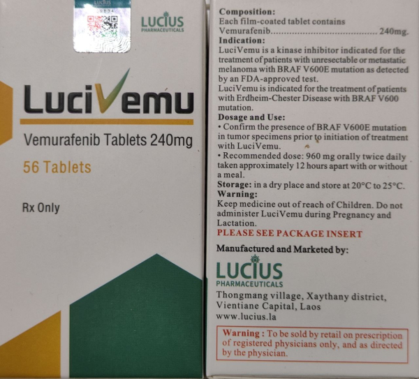 Zelboraf (vemurafenib) 240 mg 56 tabs Lucius India - photo