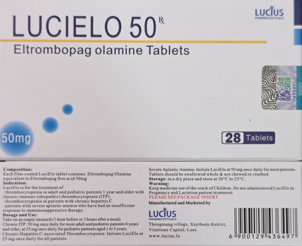 Revolad (Eltrombopag) 50 mg 14 tab. or 25 mg 28 tab NOVARTIS, Switzerland - photo
