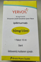 Ервой / Yervoy (ипилимумаб) конц. д/инф. 50 мг/10 мл во фл., Bristol Myers Squibb Ервой / Yervoy (ипилимумаб) конц. д/инф. 50 мг/10 мл во фл., Bristol Myers Squibb - фото