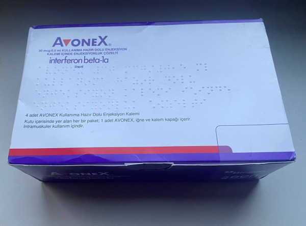 Авонекс, Ребіф / Avonex (інтерферон бета-1а) р-н д/ін. 30 мкг/0,5 мл; шприц/ручка №1 - фото