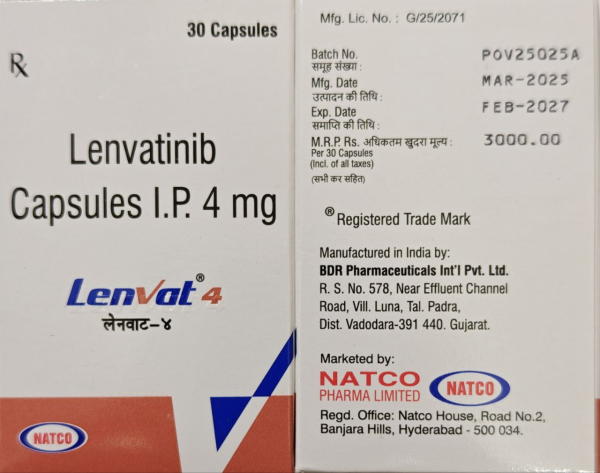 Ленвіма / Lenvima (ленватиніб) капс. 10 мг №30, Індія, генерик - фото