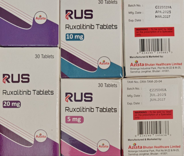 Джакаві / Jakavi (руксолітиніб) табл. 20 мг 30 таб, генерік, Бутан - фото