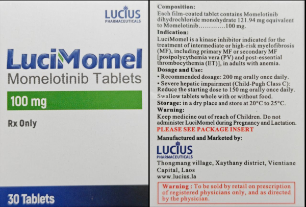 Оджаара (Ojjaara, Момелотиниб) 100 мг 30 таб , Генерік - фото