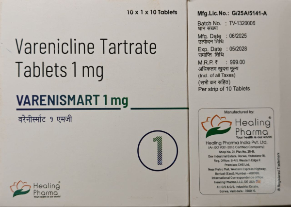 Чампікс / Чемпікс / Champix (вареніклін) табл. 1 мг №30, Генерик, Индия. - фото