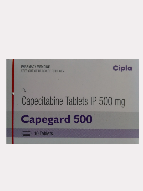 Capecard (capecitabine) 500 mg 120 tab., CIPLA, India - photo