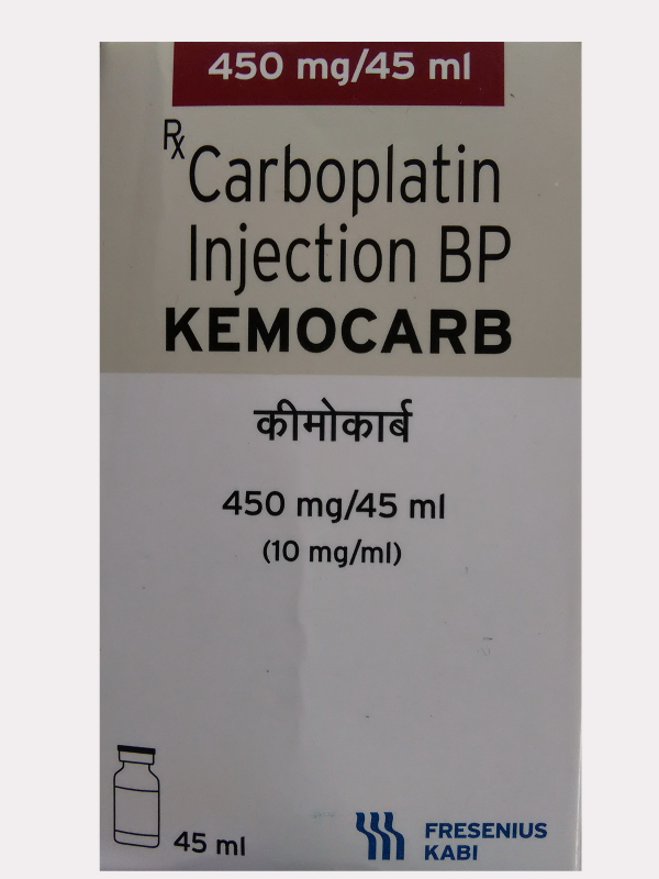Kemocarb (carboplatin) 450 mg, for intravenous injections Fr.Kabi, India - photo