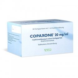 Copaxone (glatimer acetate) 40 mg 28 syringes TEVA Israel - photo