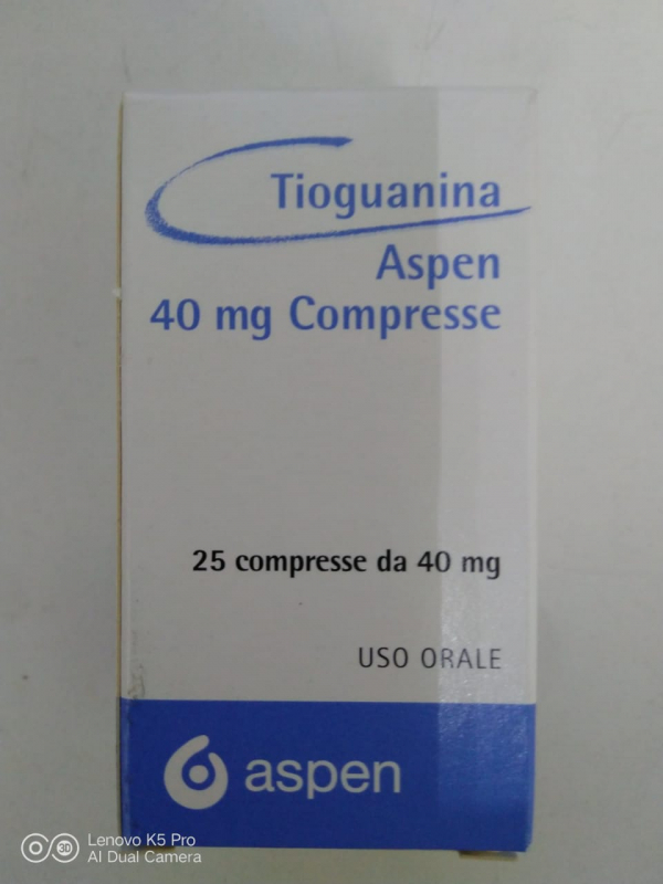 Lanvis (thioguanine) 40 mg 25 tab. ASPEN, Germany - photo