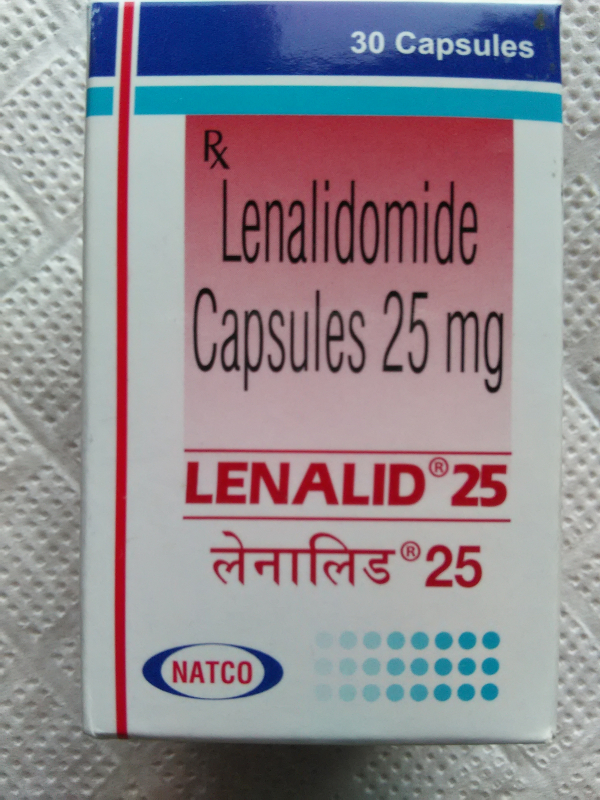 Lenalid (lenalidomide) 25 mg 30 caps NATCO India - photo