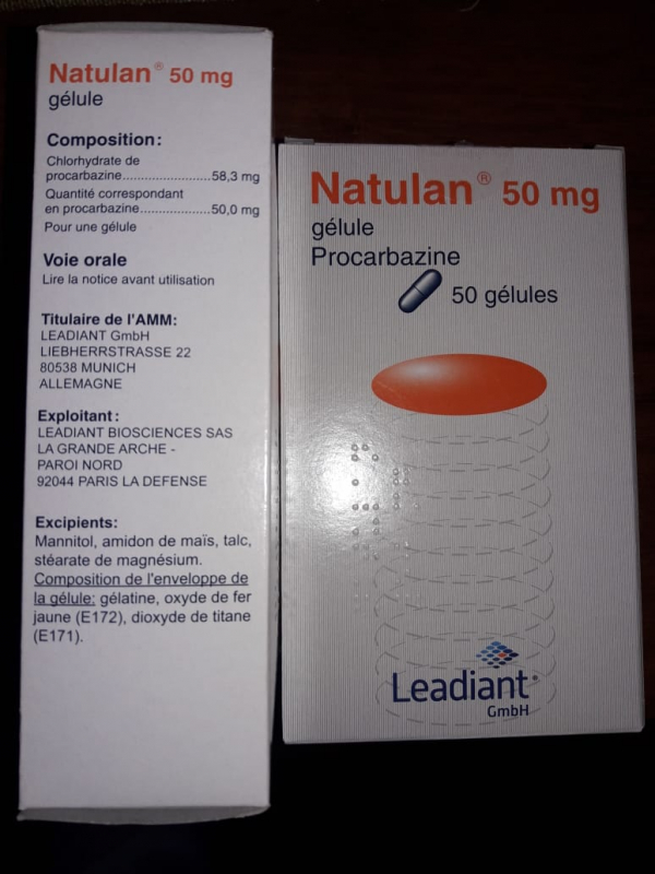 Natulan (procarbazine) 50 mg 50 tabs, Germany - photo