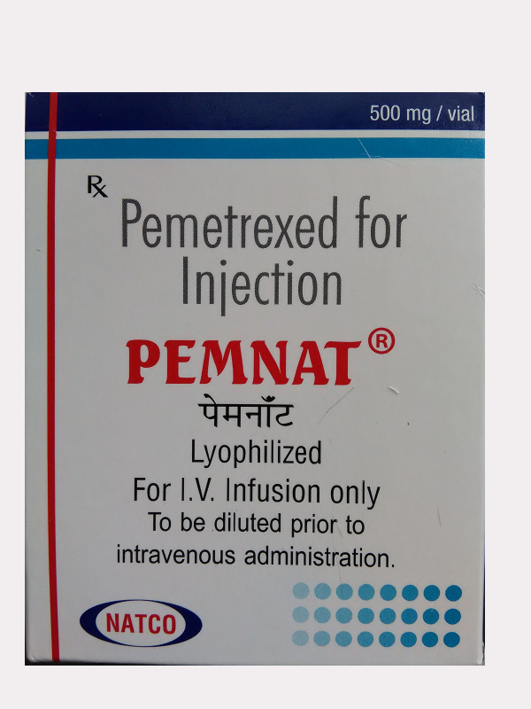 Pemnat (Pemetrexed) 500mg IV Injection NATCO, India - photo
