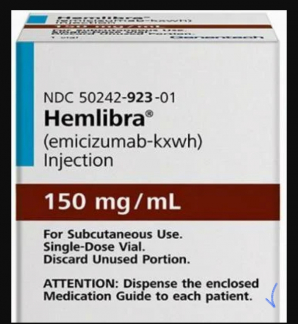 HEMLIBRA / Гемлибра 150 MG 1 ML 1 FLK. (Emisizumab /Эмизизумаб)  	ROCHE  - photo