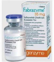 Фабразим / Fabrazyme (агальсидаза бета) лиофилизат д/приготов. конц. д/инф. 35 мг во фл., Genzyme Ireland Фабразим / Fabrazyme (агальсидаза бета) лиофилизат д/приготов. конц. д/инф. 35 мг во фл., Genzyme Ireland - фото