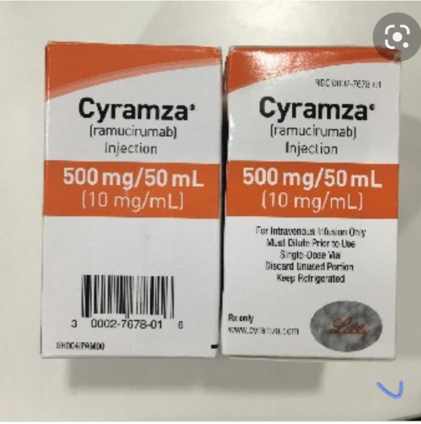 CYRAMZA/ЦИРАМЗА 100 MG 10 ML 2 FLK. (Ramusirumab /Рамусирумаб) LILLY  - photo