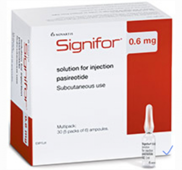 SIGNIFOR / СИГНИФОР 0.9 MG 1 ML 60 AMP.  (	Pasireotide / Пасиреотид ) - photo
