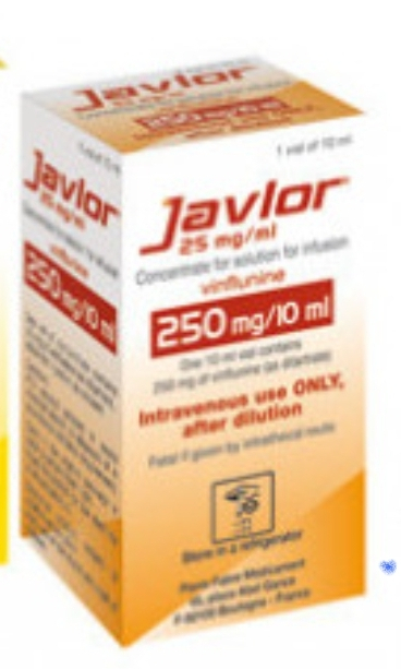 JAVLOR 250 MG 10 ML 1 FLK. (Vinflunine ,Винфлунин)  PIERRE FABRE    - photo