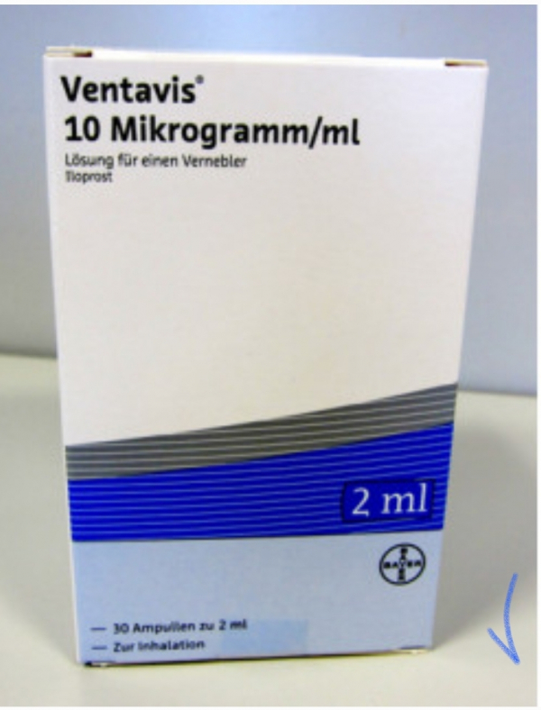 VENTAVIS / ВЕНТАВИС 10 MCG 2 ML 30 AMP. (Iloprost / Илопрост ) BAYER PHARMA    - photo