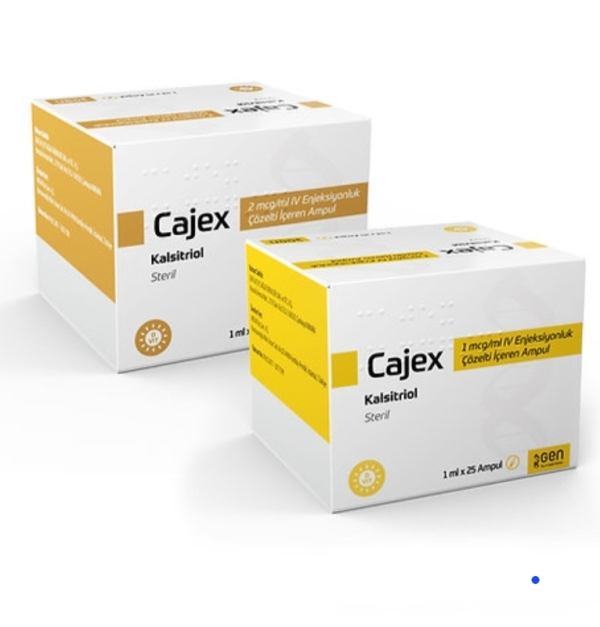 CAJEX 2 MCG 1 ML 25 AMP. (	Calcitriol / Кальцитриол ) GEN - photo