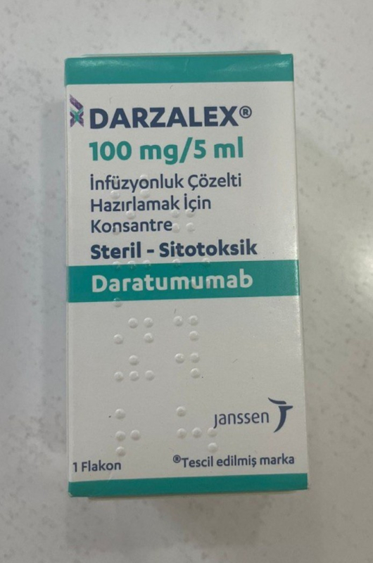 Дарзалекс / Darzalex (даратумумаб) р-н д/інф. 20 мг/мл; фл. 20 мл (400 мг), Janssen - фото
