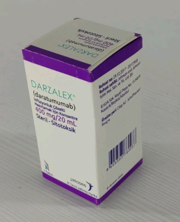 Дарзалекс / Darzalex (даратумумаб) р-н д/інф. 20 мг/мл; фл. 20 мл (400 мг), Janssen - фото