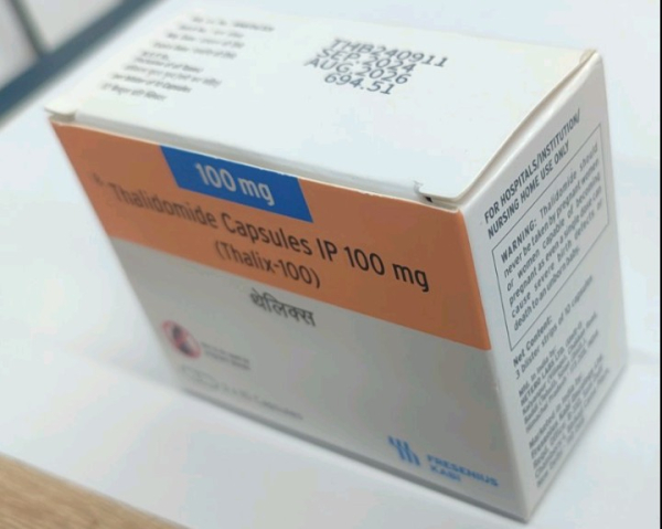 Thalix (thalidomide) 100 mg, 30 capsules, Fr. Kabby, India - photo