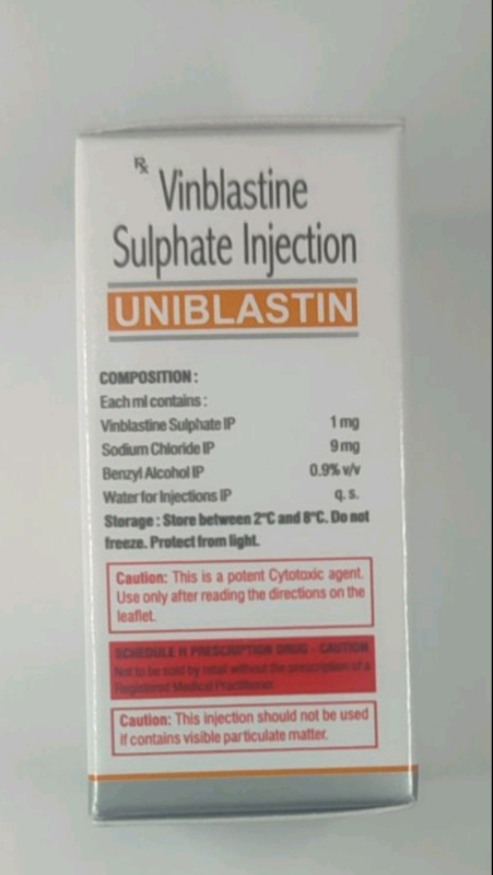Vinblastine 10 mg, for IV, India - photo