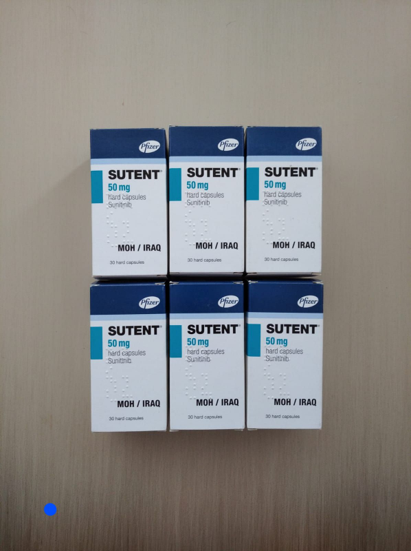 Sutent (sunitinib) 50 mg 14 tabs PFIZER Italy - photo