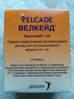 Велкейд / Velcade (бортезоміб) ліофілізат д/пригот. р-ну д/інф. 1 мг у фл., Janssen, Італія - фото 